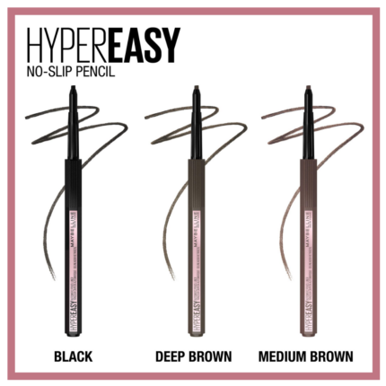 EYESTUDIO® HYPER EASY NO SLIP PENCIL EYELINER MAKEUP - MAYBELLINE NEW YORK