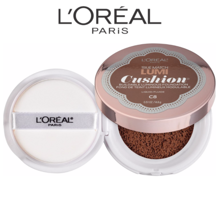 TRUE MATCH LUMI CUSHION BUILDABLE LUMINOUS FOUNDATION ( C-8 COCOA ) - L´OREAL PARIS