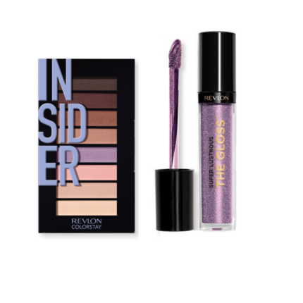 PALETA DE SOMBRAS INSIDER ( 940 INITIÈE ) + LABIAL GLOSS ( GLAZING LILAC ) - REVLON