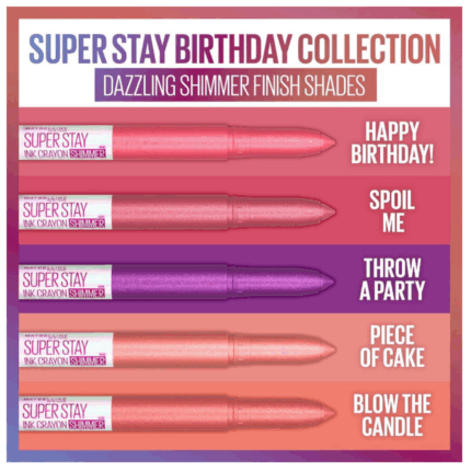 SUPER STAY® INK CRAYON LIPSTICK BIRTHDAY EDITION - MAYBELLINE NEW YORK